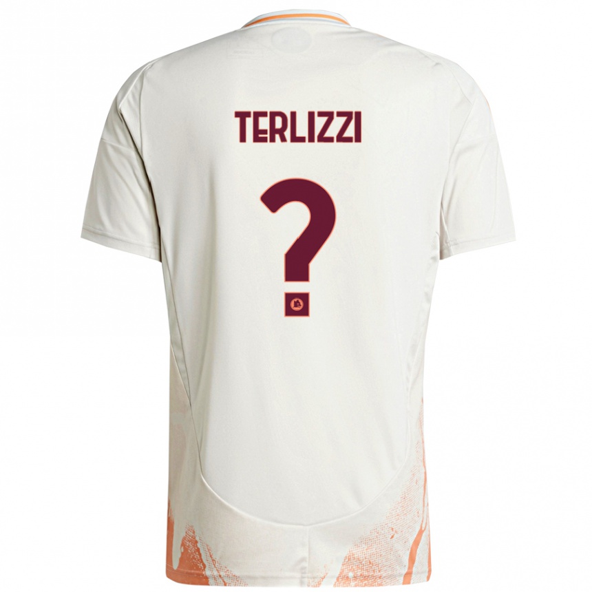 Enfant Football Maillot Federico Terlizzi #0 Crème Blanc Orange Tenues Extérieur 2024/25 Canada