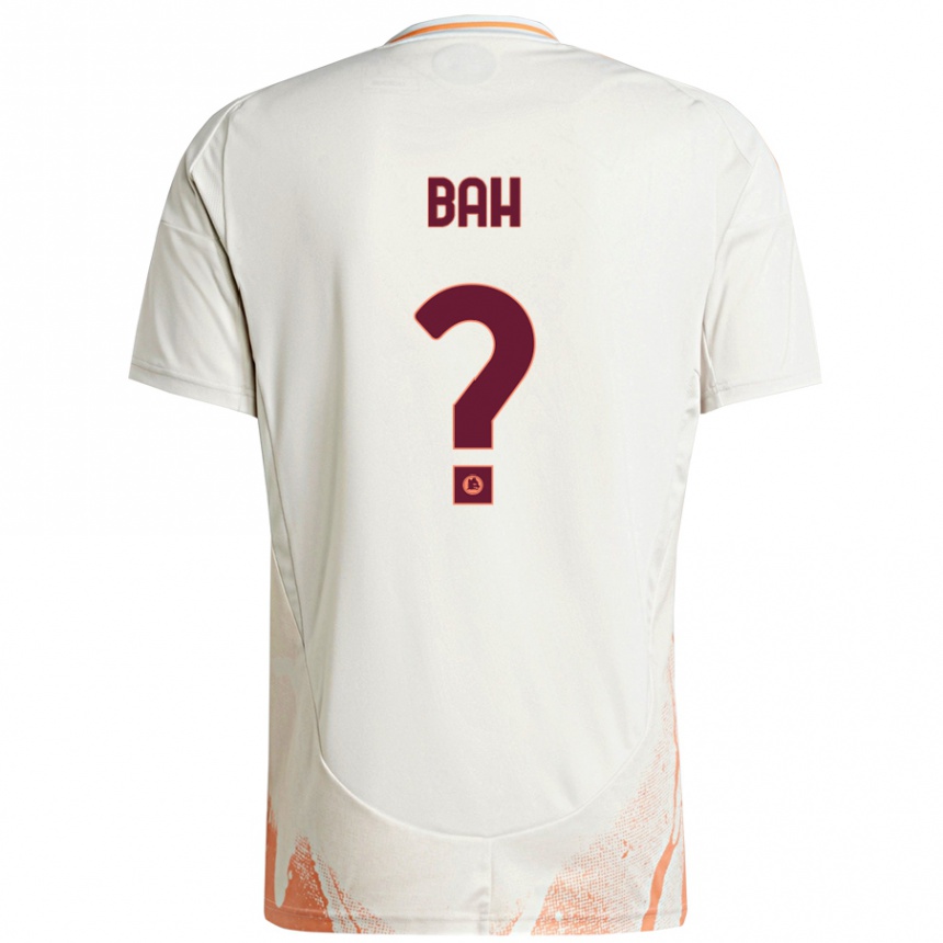 Kids Football Muhammed Bah #0 Cream White Orange Away Jersey 2024/25 T-Shirt Canada