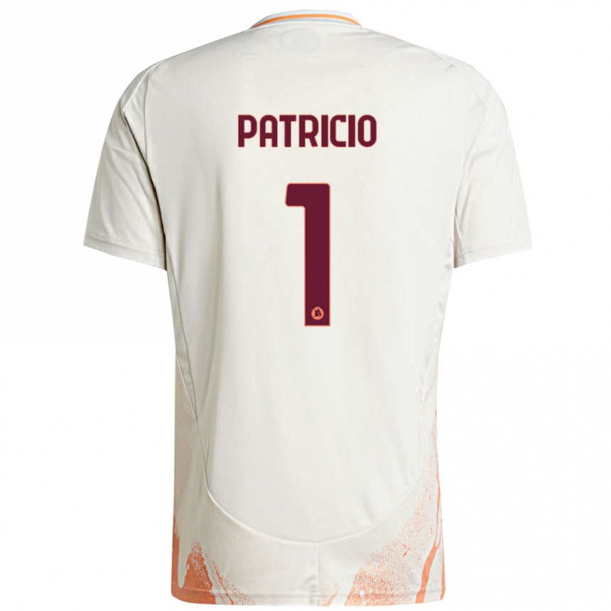 Kids Football Rui Patrício #1 Cream White Orange Away Jersey 2024/25 T-Shirt Canada