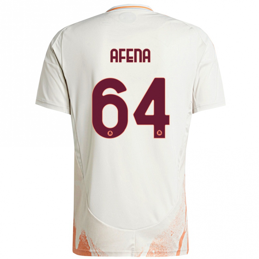 Kids Football Felix Afena-Gyan #64 Cream White Orange Away Jersey 2024/25 T-Shirt Canada