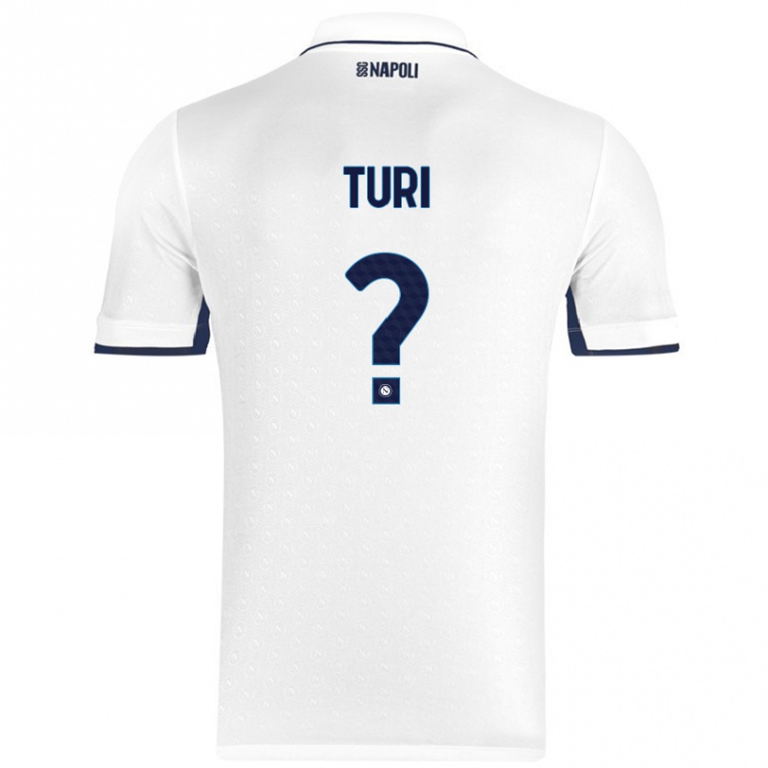 Enfant Football Maillot Claudio Turi #0 Blanc Bleu Royal Tenues Extérieur 2024/25 Canada