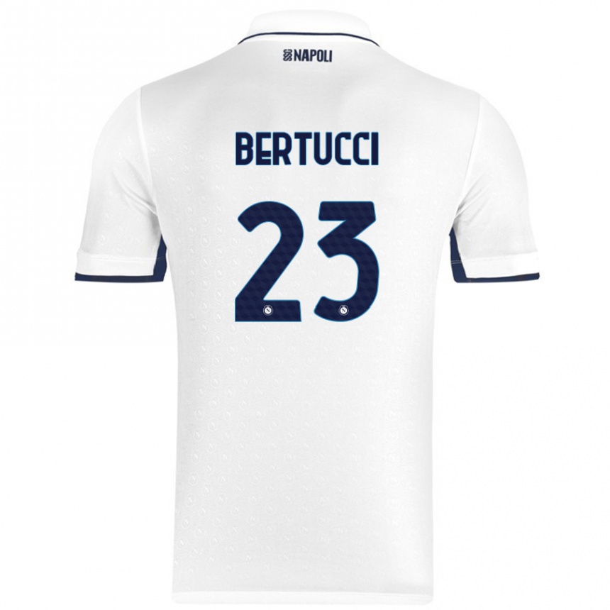 Enfant Football Maillot Sofia Bertucci #23 Blanc Bleu Royal Tenues Extérieur 2024/25 Canada