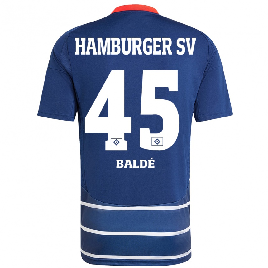 Kids Football Fabio Baldé #45 Dark Blue Away Jersey 2024/25 T-Shirt Canada