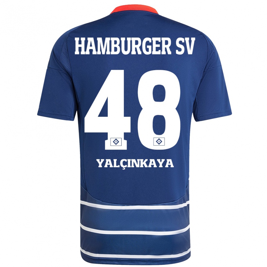 Enfant Football Maillot Bilal Yalcinkaya #48 Bleu Foncé Tenues Extérieur 2024/25 Canada