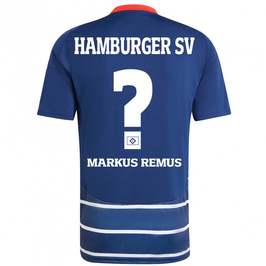 Kids Football Markus Remus #0 Dark Blue Away Jersey 2024/25 T-Shirt Canada