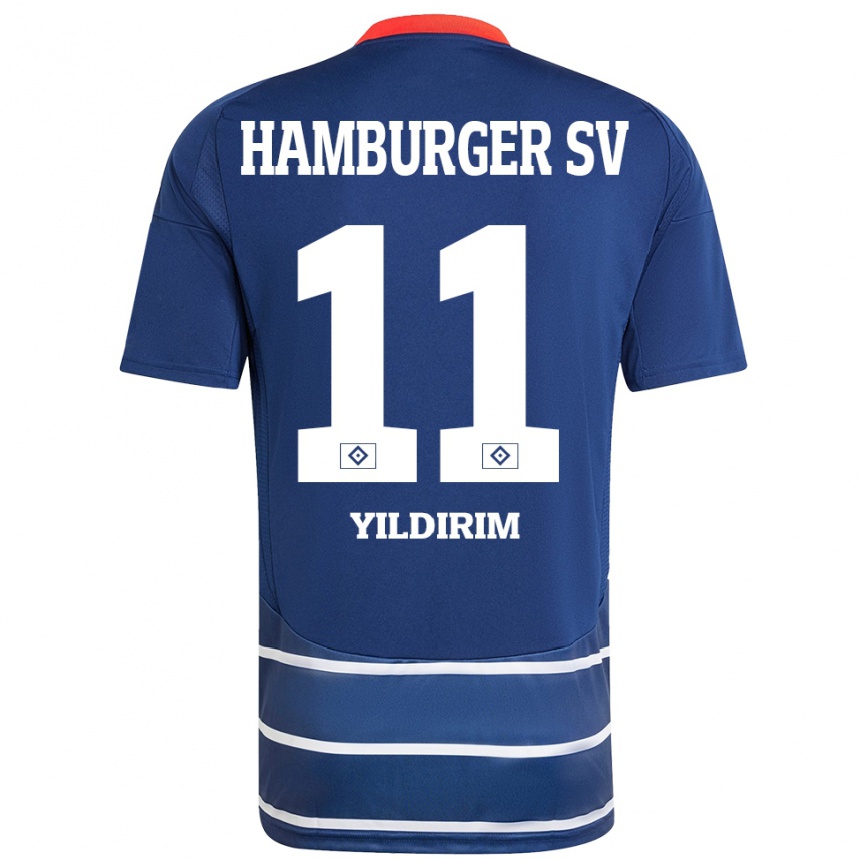 Kids Football Mehmet Yildirim #11 Dark Blue Away Jersey 2024/25 T-Shirt Canada