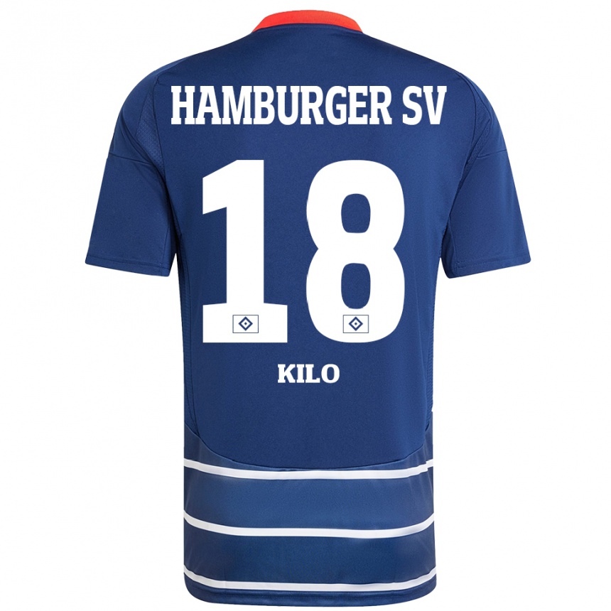 Enfant Football Maillot Jesse Kilo #18 Bleu Foncé Tenues Extérieur 2024/25 Canada