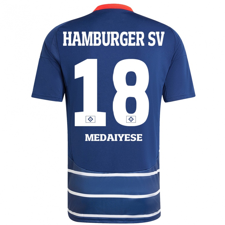 Kids Football Olamide Medaiyese #18 Dark Blue Away Jersey 2024/25 T-Shirt Canada