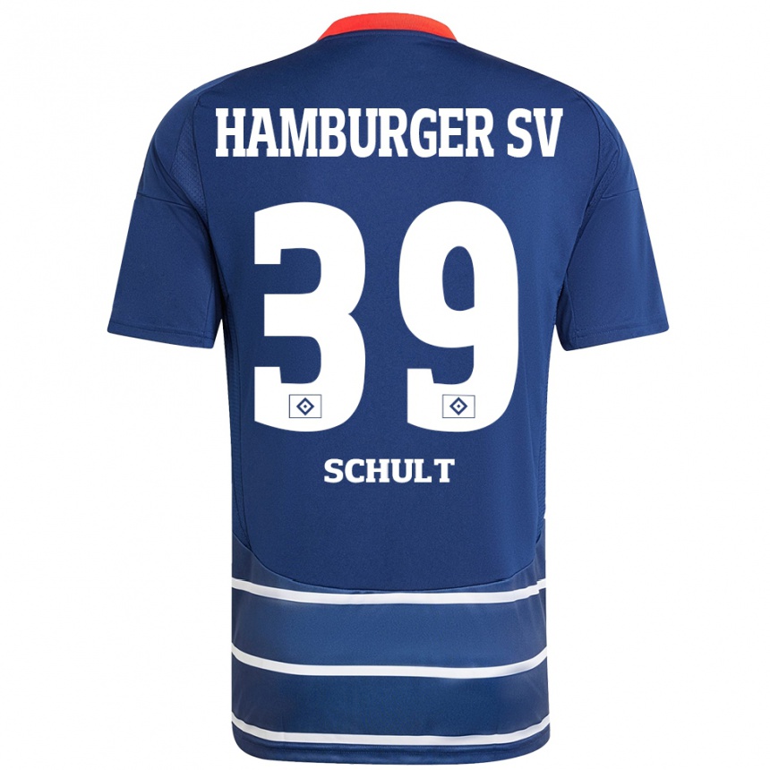 Kids Football Almuth Schult #39 Dark Blue Away Jersey 2024/25 T-Shirt Canada