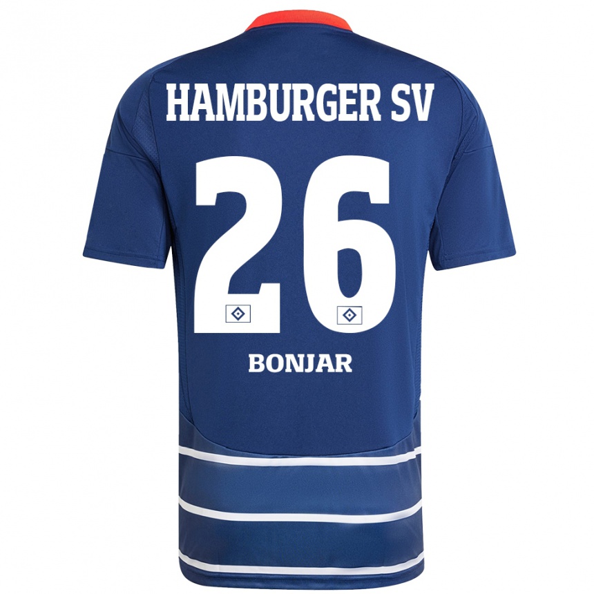 Enfant Football Maillot Amir Bonjar #26 Bleu Foncé Tenues Extérieur 2024/25 Canada