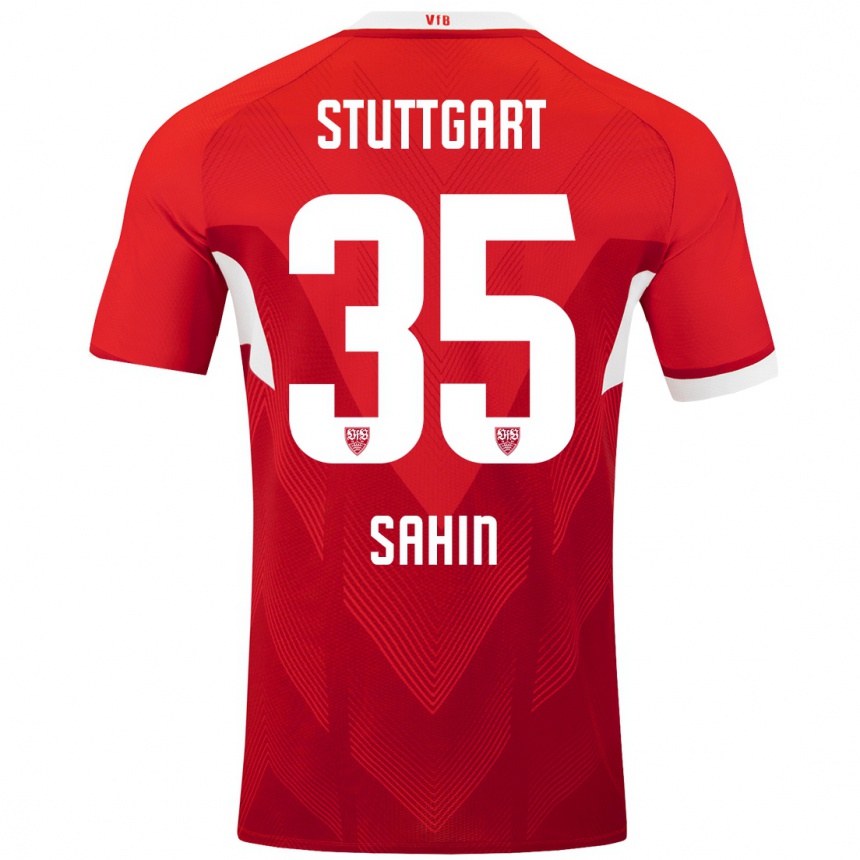 Enfant Football Maillot Mehmet Sahin #35 Blanc Rouge Tenues Extérieur 2024/25 Canada