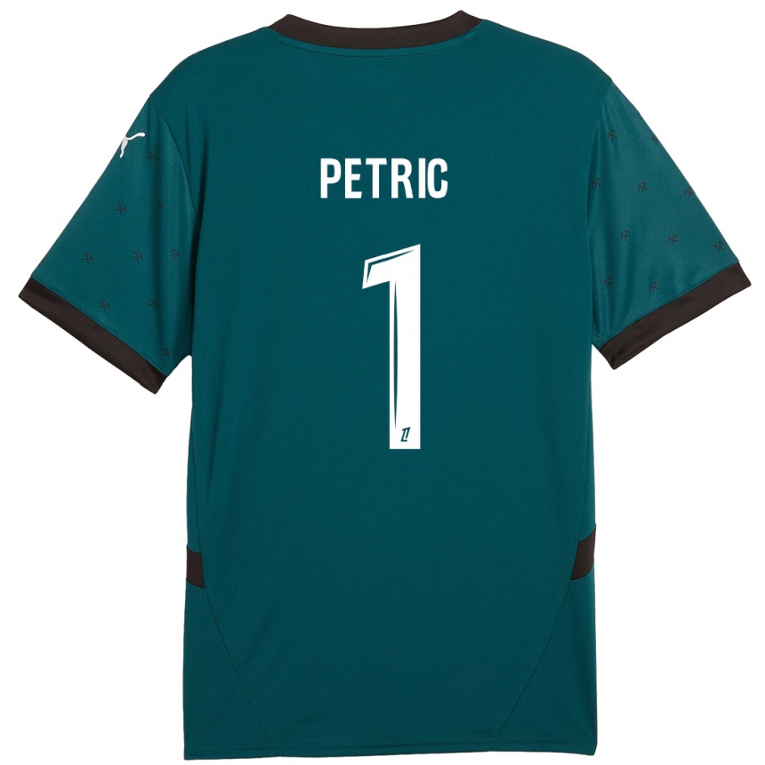 Kids Football Denis Petric #1 Dark Green Away Jersey 2024/25 T-Shirt Canada