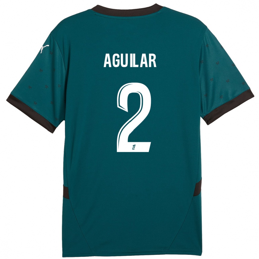 Enfant Football Maillot Ruben Aguilar #2 Vert Foncé Tenues Extérieur 2024/25 Canada