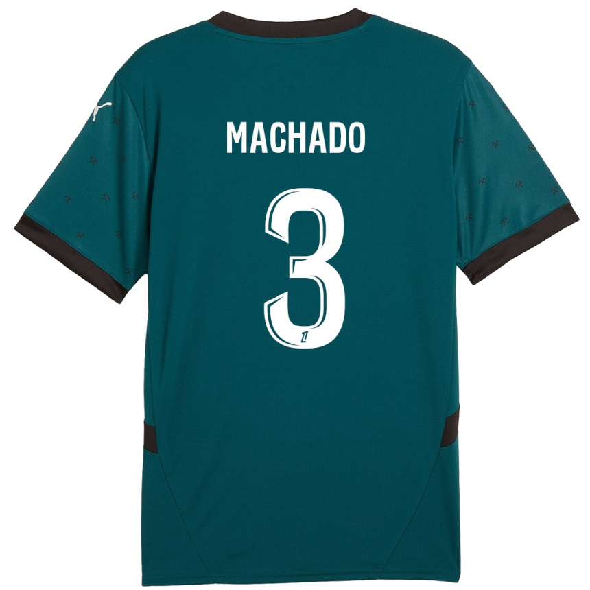 Enfant Football Maillot Deiver Machado #3 Vert Foncé Tenues Extérieur 2024/25 Canada