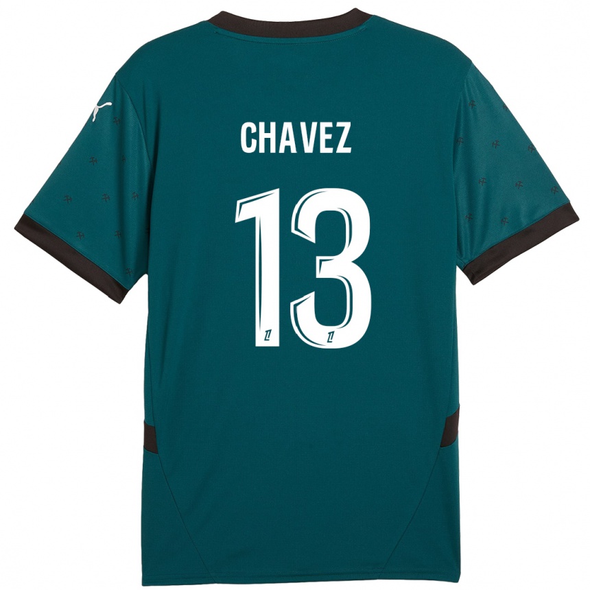 Kids Football Jhoanner Chávez #13 Dark Green Away Jersey 2024/25 T-Shirt Canada