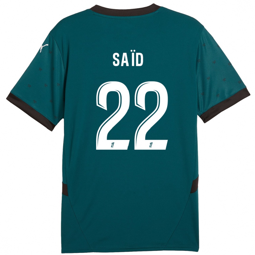 Enfant Football Maillot Wesley Saïd #22 Vert Foncé Tenues Extérieur 2024/25 Canada