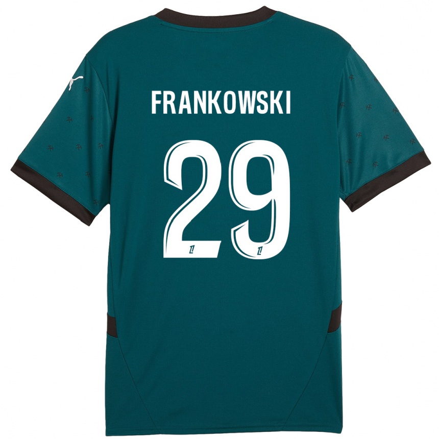 Enfant Football Maillot Przemyslaw Frankowski #29 Vert Foncé Tenues Extérieur 2024/25 Canada