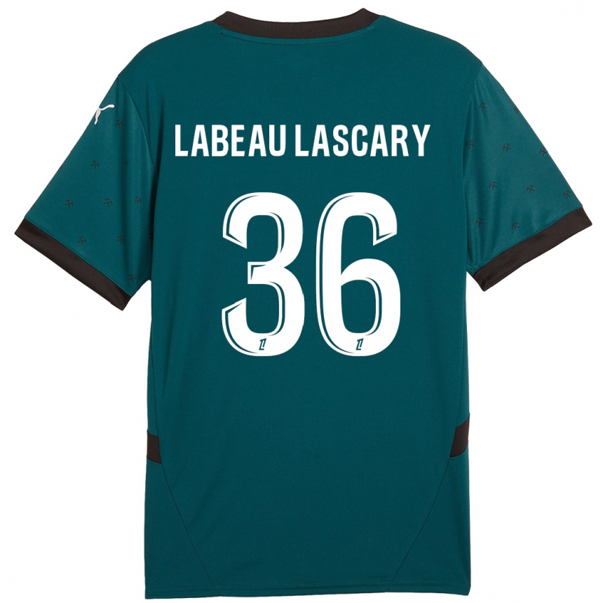 Kids Football Rémy Labeau Lascary #36 Dark Green Away Jersey 2024/25 T-Shirt Canada