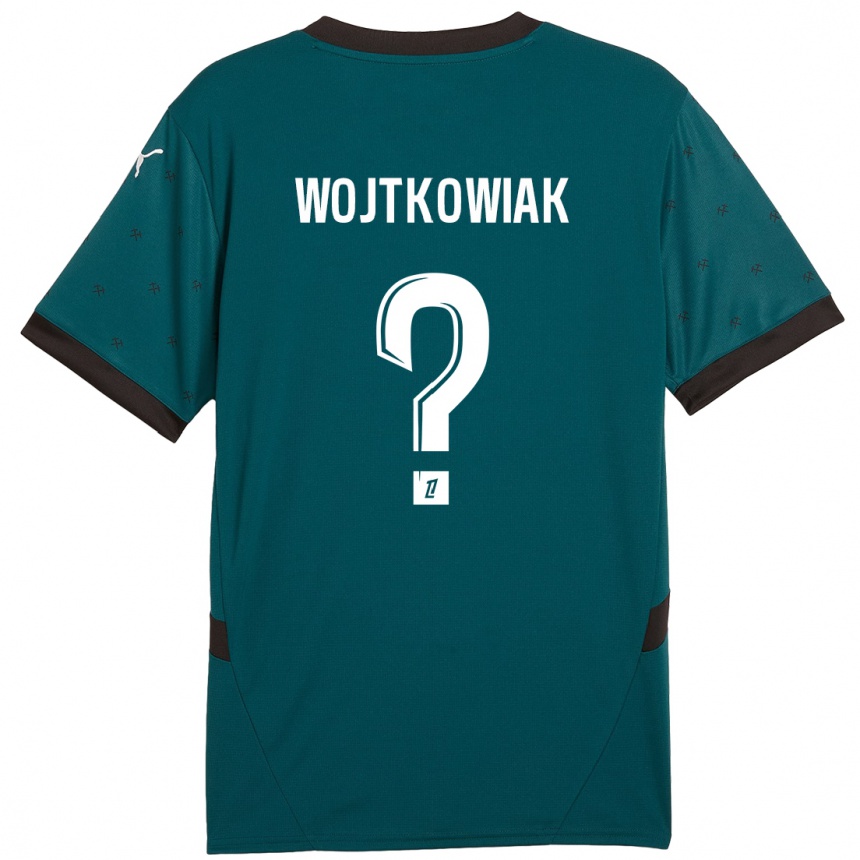 Kids Football Valentin Wojtkowiak #0 Dark Green Away Jersey 2024/25 T-Shirt Canada