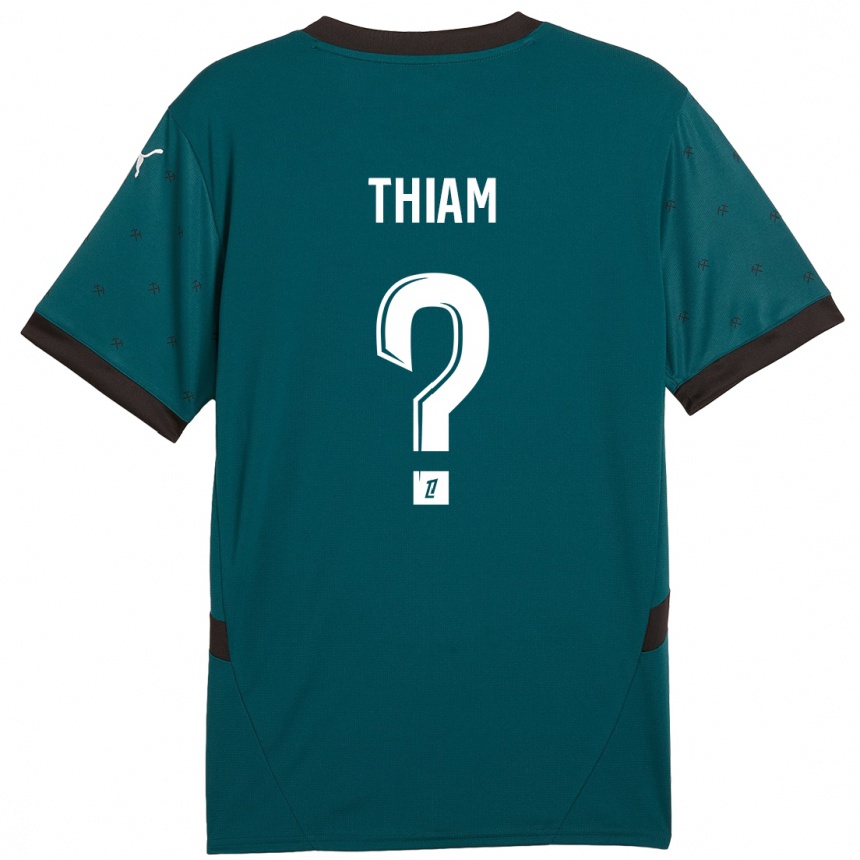 Enfant Football Maillot Mamadou Thiam #0 Vert Foncé Tenues Extérieur 2024/25 Canada