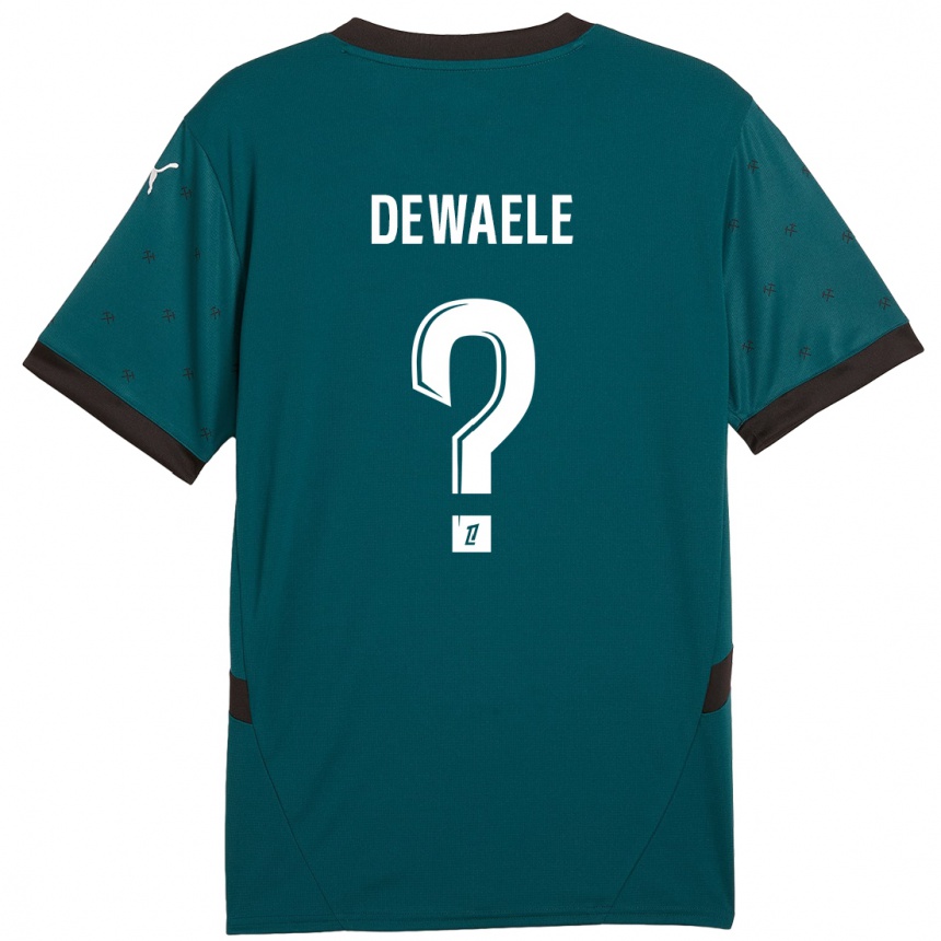 Kids Football Florian Dewaele #0 Dark Green Away Jersey 2024/25 T-Shirt Canada