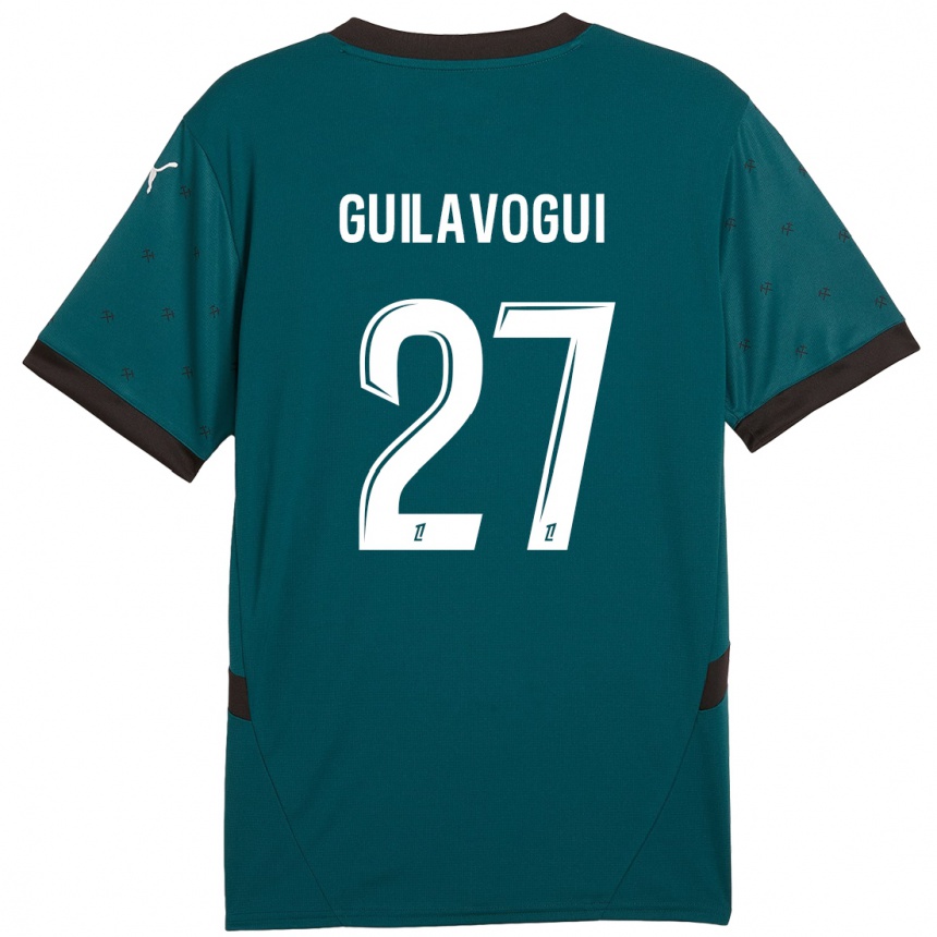 Enfant Football Maillot Morgan Guilavogui #27 Vert Foncé Tenues Extérieur 2024/25 Canada