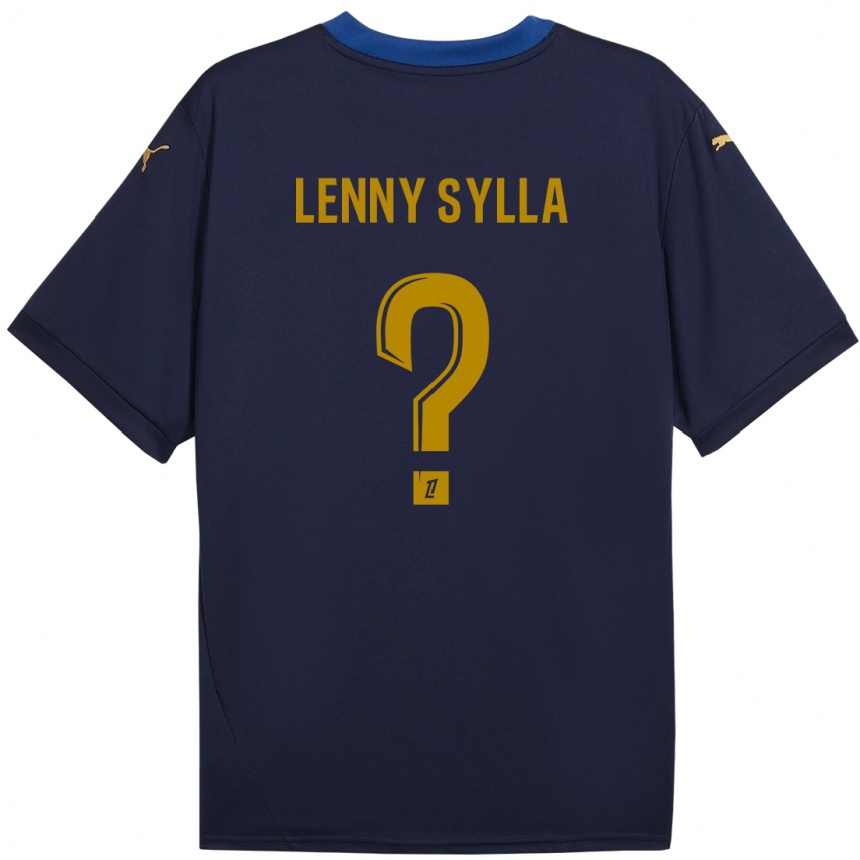 Enfant Football Maillot Lenny Sylla #0 Bleu Marine Doré Tenues Extérieur 2024/25 Canada