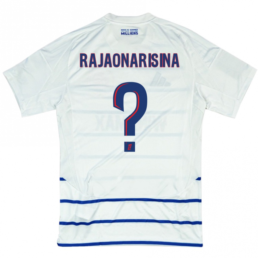 Enfant Football Maillot Noah Rajaonarisina #0 Blanc Bleu Tenues Extérieur 2024/25 Canada