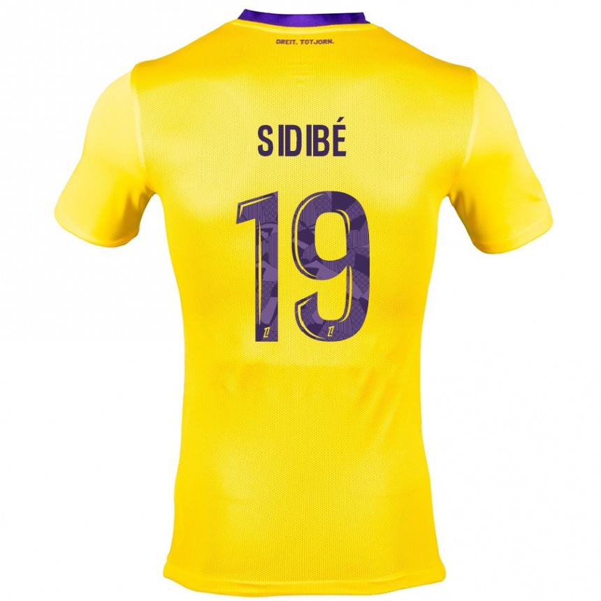 Kids Football Djibril Sidibé #19 Yellow Purple Away Jersey 2024/25 T-Shirt Canada