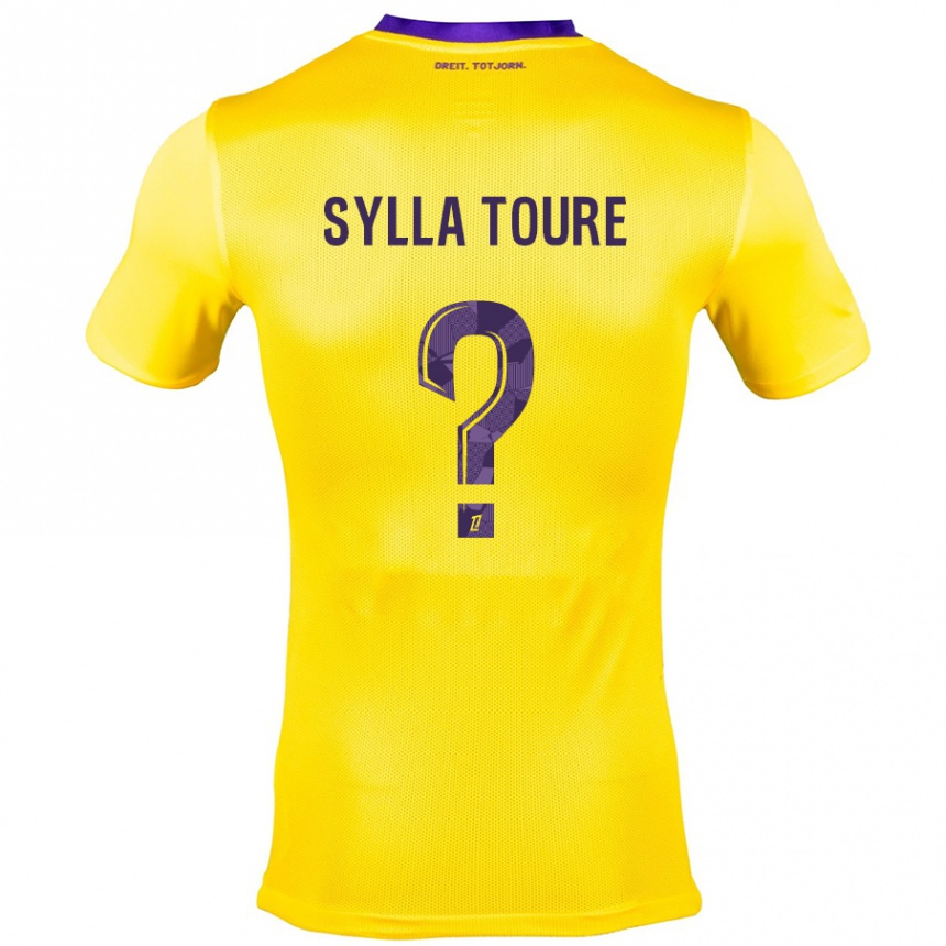 Enfant Football Maillot Ismael Sylla Touré #0 Jaune Violet Tenues Extérieur 2024/25 Canada