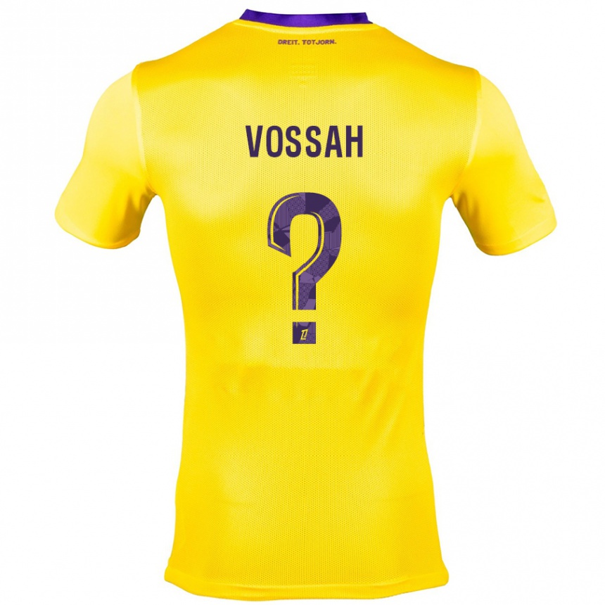 Enfant Football Maillot Alexis Vossah #0 Jaune Violet Tenues Extérieur 2024/25 Canada