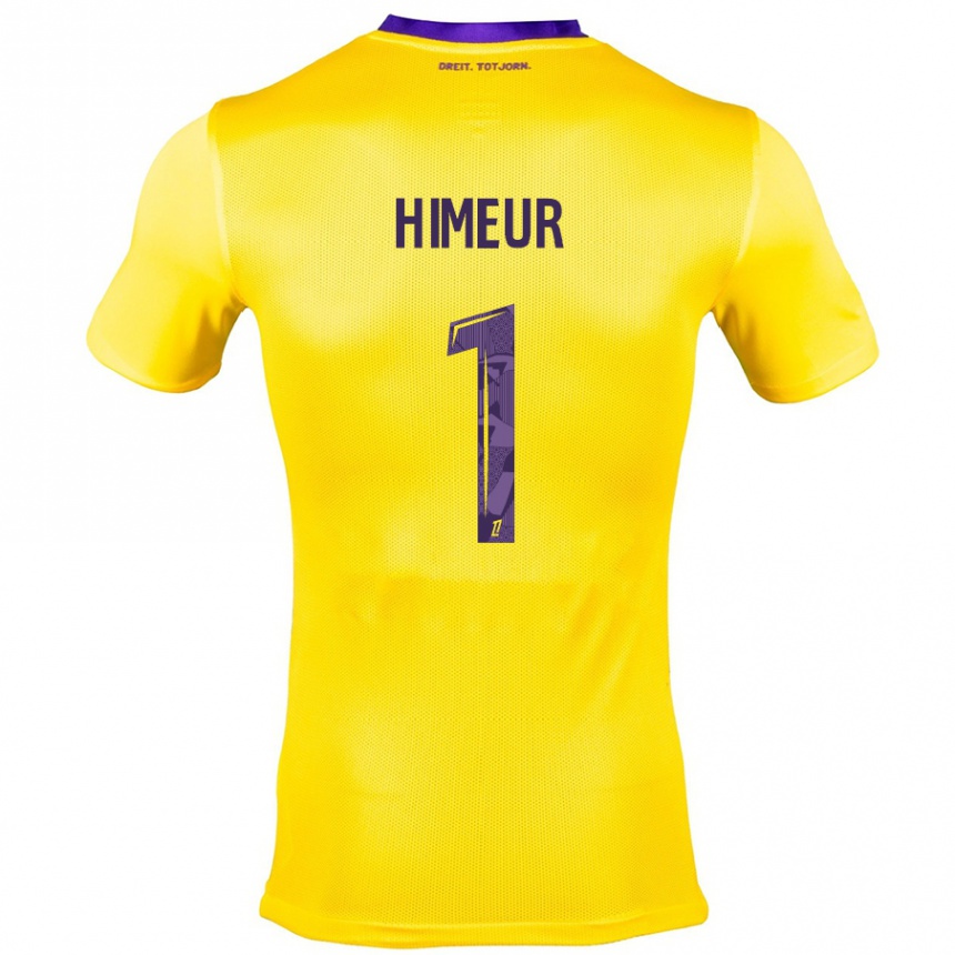 Kids Football Thomas Himeur #1 Yellow Purple Away Jersey 2024/25 T-Shirt Canada