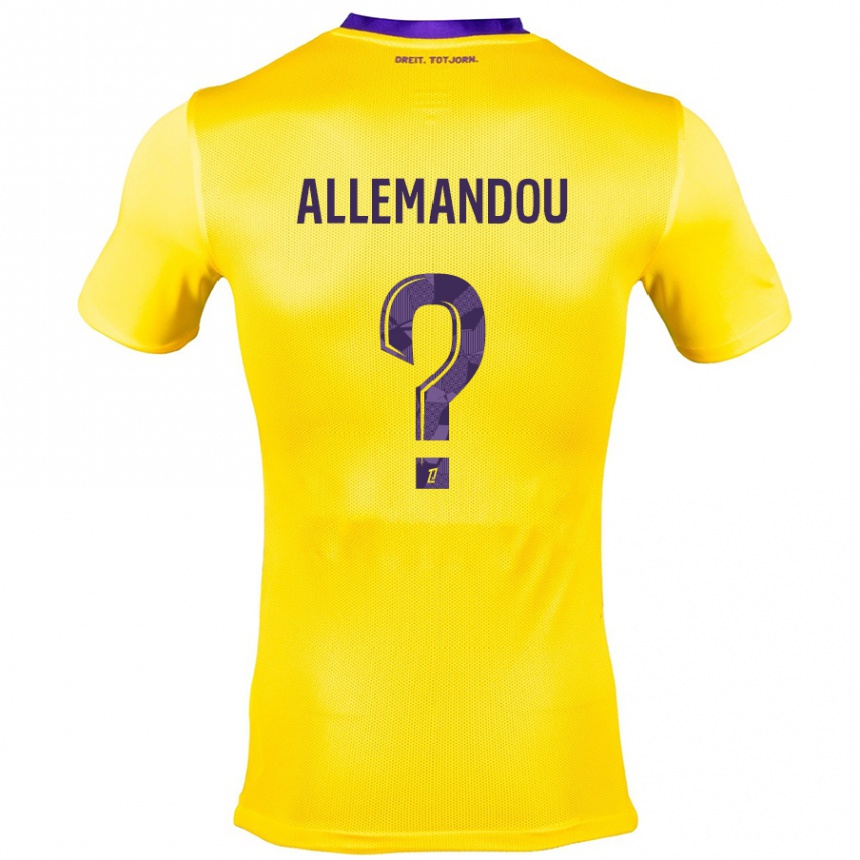 Enfant Football Maillot Teddy Allemandou #0 Jaune Violet Tenues Extérieur 2024/25 Canada