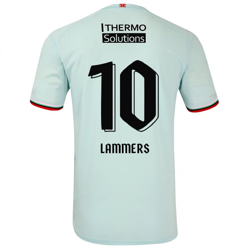 Enfant Football Maillot Sam Lammers #10 Vert Clair Tenues Extérieur 2024/25 Canada