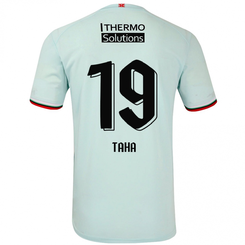 Enfant Football Maillot Younes Taha #19 Vert Clair Tenues Extérieur 2024/25 Canada