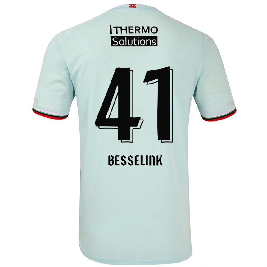 Enfant Football Maillot Gijs Besselink #41 Vert Clair Tenues Extérieur 2024/25 Canada