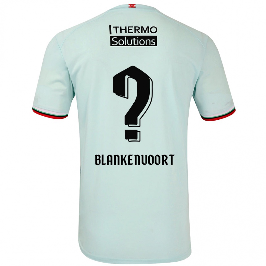 Kids Football Rens Blankenvoort #0 Light Green Away Jersey 2024/25 T-Shirt Canada