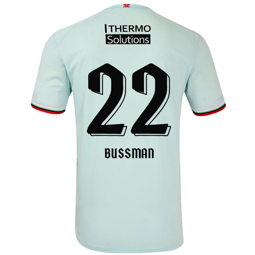 Kids Football Fiene Bussman #22 Light Green Away Jersey 2024/25 T-Shirt Canada