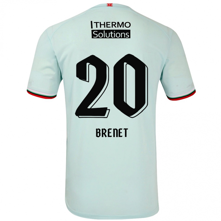 Kids Football Joshua Brenet #20 Light Green Away Jersey 2024/25 T-Shirt Canada