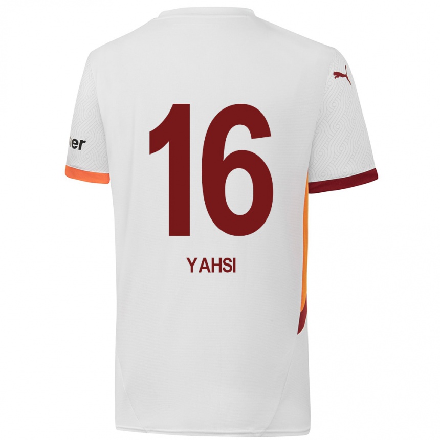 Enfant Football Maillot Ismail Yahsi #16 Blanc Jaune Rouge Tenues Extérieur 2024/25 Canada