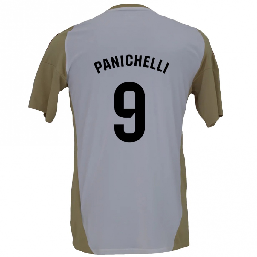 Enfant Football Maillot Joaquín Panichelli #9 Marron Blanc Tenues Extérieur 2024/25 Canada