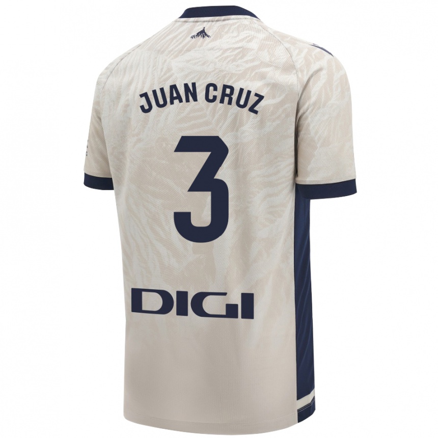 Enfant Football Maillot Juan Cruz #3 Gris Clair Tenues Extérieur 2024/25 Canada