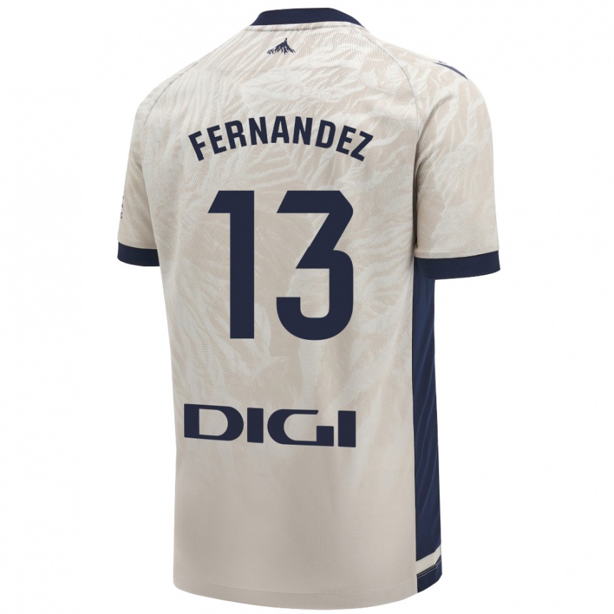 Enfant Football Maillot Aitor Fernández #13 Gris Clair Tenues Extérieur 2024/25 Canada