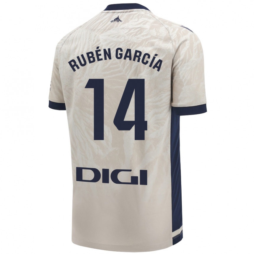 Kids Football Rubén García #14 Light Gray Away Jersey 2024/25 T-Shirt Canada