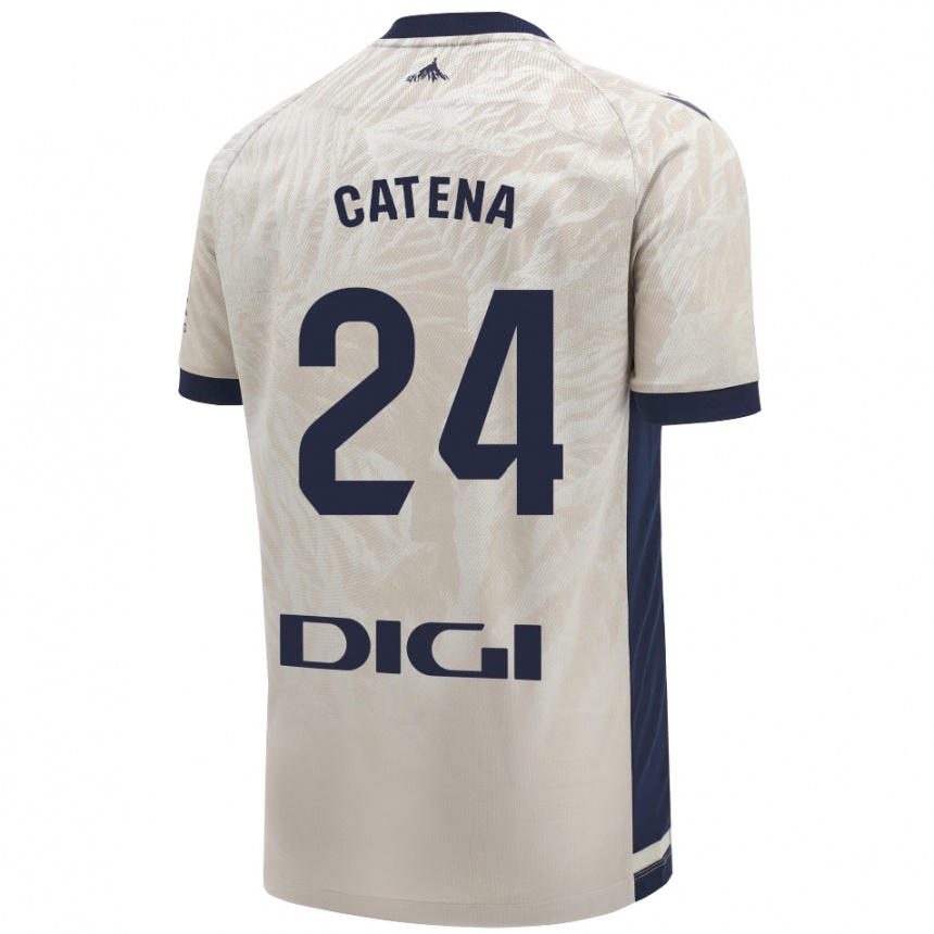 Kids Football Alejandro Catena #24 Light Gray Away Jersey 2024/25 T-Shirt Canada