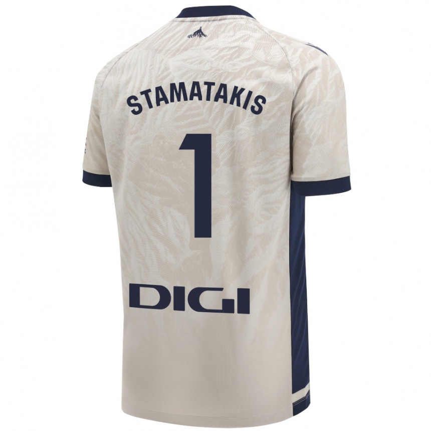 Enfant Football Maillot Dimitrios Stamatakis #1 Gris Clair Tenues Extérieur 2024/25 Canada