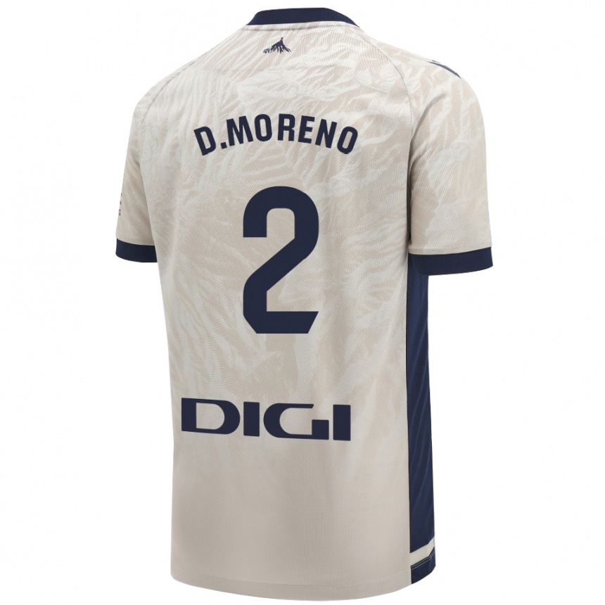 Enfant Football Maillot Diego Moreno #2 Gris Clair Tenues Extérieur 2024/25 Canada