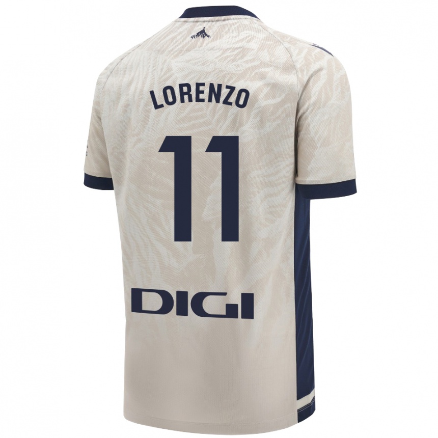 Enfant Football Maillot Nowend Lorenzo #11 Gris Clair Tenues Extérieur 2024/25 Canada