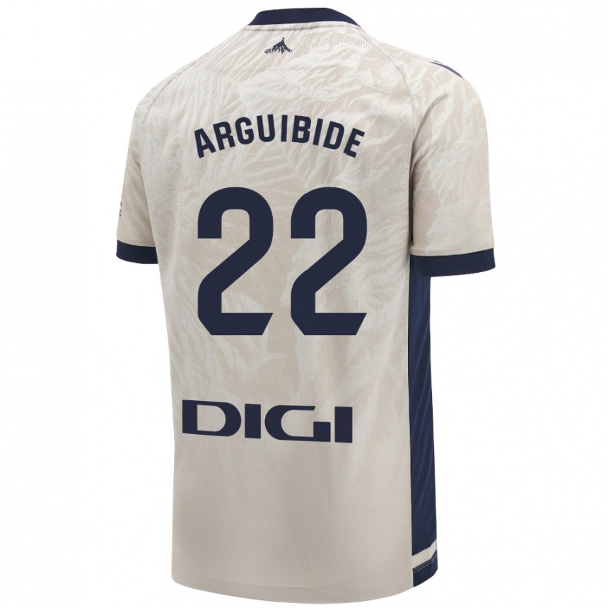 Enfant Football Maillot Iñigo Arguibide #22 Gris Clair Tenues Extérieur 2024/25 Canada