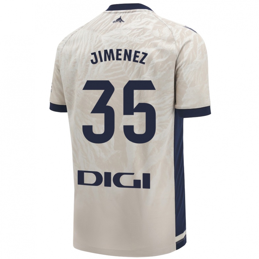 Enfant Football Maillot Álex Jimenez #35 Gris Clair Tenues Extérieur 2024/25 Canada